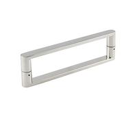 XFSHKJS Shower Glass Door Handle for Bathroom,Full Polished Stainless Steel Finish Push and Pull Glass Door Handle Hole Center Spacing 200mm (Size : 200mm)