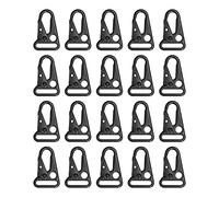 XFSLDOPRW 20PCS Sling Snap Hook, Round Edge Antirust Glossy Appearance, Lightweight Portable Sling Clips for Key Chain Hooks, Olecranon Spring Eagle Beak Spring Buckle with Durable Alloy Mat