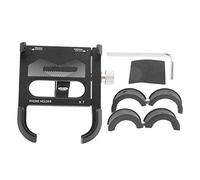 XFSLDOPRW 360° Rotation Phone Holder, Handlebar Phone Mount for minum y e Phone Stand with Clamp 55 100mm, Compatible with 3.5 6.2 Inch ph (Black)