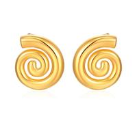 XFSRG 1 Pair of Spiral Thread Earrings Stud Earrings for Women