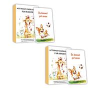 XFSRG 2 Pieces Educational Cards with Colourful Animals for Children Educational and Scientific Cards High Quality Cardboard for Fun Learning
