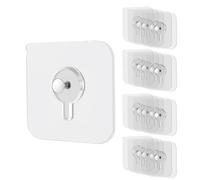 XFSRG 20 Pieces Picture Hooks Adhesive Nails Transparent Stickers for Picture Frames Without Drilling Resistant and Waterproof for Bathroom and Kitchen