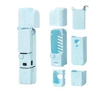 XFSRG 6 Pieces Pocket 3 Protective Silicone Case Anti-Scratch Dustproof Compatible with DJI OSMO Pocket 3 Creator Combo Accessories, blue, Lens Cases