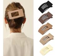 XFSRG 8 Pieces Women's Elegant Marble Hair Clip Side Non-Slip Clip for Everyday Sports Driving Lying Down (Multicoloured)
