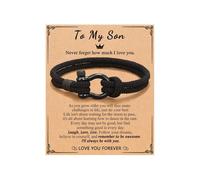 XFSRG Bracelet for boys as an elegant gift for teenage sons nephews grandsons brothers or daughters for birthdays, Christmas, graduation or back to school