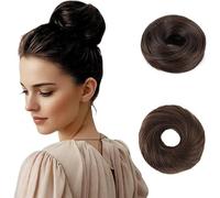 XFSRG Bun Hairpiece with Elastic Band, Hair Extensions, Girls Hairpieces for Thin Hair, Synthetic Hairpiece, Headband, Braid, Braided Hair Extension, Suitable for Weddings, Parties (B)