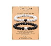 XFSRG Couple Bracelet Set Romantic Gift for Valentine's Day, Anniversary & Birthday, Adjustable for Him & Her, High Quality for Special Moments