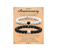 XFSRG Couple Bracelets Set Romantic Gift for Valentine's Day Anniversary Birthday Adjustable for Him and Her for Special Moments