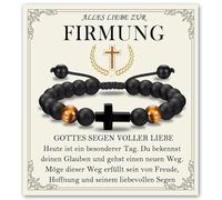 XFSRG Cross Bracelet for Boys as an Elegant Gift for Christening, Communion or Confirmation Made of High Quality Material