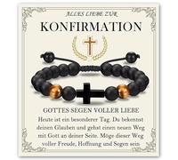 XFSRG Cross Bracelet for Boys as an Elegant Gift for Christening, Communion or Confirmation Made of High Quality Material