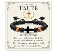 XFSRG Cross Bracelet for Boys as an Elegant Gift for Christening, Communion or Confirmation Made of High Quality Material