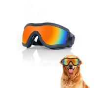 XFSRG Dog Glasses Sunglasses for Dogs Windproof and Dustproof with UV Protection Adjustable Windproof Stylish Pet Eye Protection for Outdoor Activities (M)