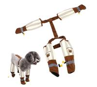 XFSRG Dustproof Trousers for Can, Waterproof, Non-Slip Breathable Trousers with Adjustable Straps for Outdoor Walking Activities (Brown/M)