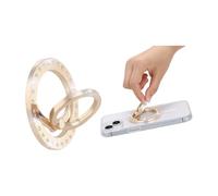 XFSRG Elegant Mobile Phone Ring Holder Made of Alloy Finger Holder Mobile Phone for Secure Grip and Comfort Magnetic Stand for All Mobile Phone Models Ideal for Office and Home (Gold)
