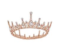 XFSRG Elegant Queen Crown with Shiny Crystals Bridal Crown Princess Tiara for Special Events, Eine Grösse, Chrome, Achat