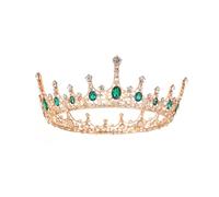 XFSRG Elegant Queen Crown with Shiny Crystals Bridal Crown Princess Tiara for Special Events, Eine Grösse, Chrome, Achat