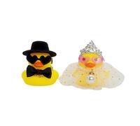 XFSRG Elegant Wedding Rubber Ducks with Fun Accessories Bath Duck for Children and Adults Gift Ideas for Wedding and Anniversary (Pillon)