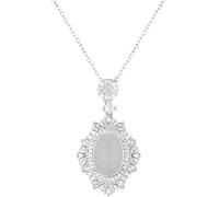 XFSRG Elegant Women's Necklace with Crystal Pendant and Cubic Zirconia Fashion Jewellery for Any Occasion Perfect Gift for Birthday and Anniversary