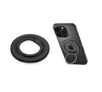 XFSRG Finger Holder Mobile Phone 360 Degree Rotatable Magnetic Ring Holder for Mobile Phone Adjustable Plastic Mobile Phone Holder Perfect for All Smartphones (Black)