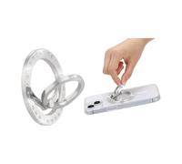 XFSRG Magnetic Ring Holder Alloy Cell Phone Grip Elegant for All Models Ideal for Office and Home (Silver)