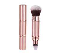 XFSRG Make Up Brushes Double Head Portable Telescopic Foundation Brush Multifunctional Delicate and Soft Suitable for Powder Blush and Contouring