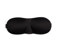 XFSRG Men's Polyester Sleeping Mask with Ergonomic Design Travel Pillow Perfect for Airplanes Trains and Naps (Black)