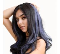 XFSRG Natural Coloured Rainbow Highlights Curly Hair Extension Synthetic Hairpieces for Children Women Girls Party Festival Cosplay