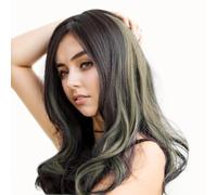 XFSRG Natural Coloured Rainbow Highlights Curly Hair Extension Synthetic Hairpieces for Children Women Girls Party Festival Cosplay