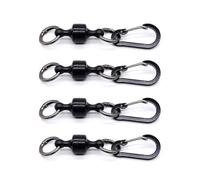 XFSRG Pack of 2 Key Chains Magnetic Multifunctional Outdoor Magnetic Carabiner Hook with Quick Release for Backpack Keys Hiking and Camping Fly Fishing