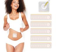 XFSRG Pack of 50 Packs for Belly Button Waterproof Oil-Resistant Drug-Free Belly Button Patches Self-Adhesive Wrap Belly Button for Disposable Use (White A)