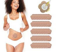 XFSRG Pack of 50 Packs for the Belly Button Waterproof Oil-Resistant Drug-Free Belly Button Patches Self-Adhesive Wrap Belly Button for Disposable Use (Pink B)