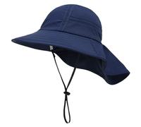 XFSRG Sun Hat Baby UV Protection Cap Kids Soft Fabric Peaked Cap Kids Summer Hat for Girls (DE/NL/SE/PL, Alpha JASPO, One Size, Blue)