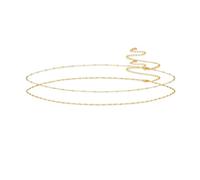 XFSRG Waist Chain Women Belly Chain Water Waves Boho Layered Belly Chains Bikini Body Chain Sexy Summer Waist Beach Sparkly Belt Body Jewelry Necklace Party, Serpente rotondo, Metal, Round Snake
