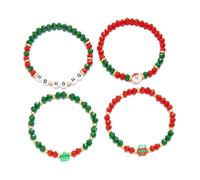 XFSRG Women's Christmas Bracelet Crystal Beads Christmas Tree Elements Elegant Bracelet Suitable for Parties Meetings Street Photos, Metal