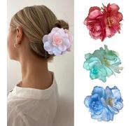 XFSRG Women's Elegant Flower Hair Clips Large French Hair Pin for Weddings Parties Everyday Hair Accessories Women