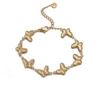 XFSRG Women's Girl's Silver Butterfly Bracelet Elegant Jewellery Women's Charming Fashion Accessory for All Occasions