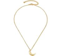 XFSRG Women's Gold Alloy Necklace with Moon Pendant Elegant Birthday Gift Fashion Jewellery for All Occasions