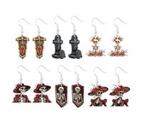 XFSRG Women's Halloween Skull Pendant Original Jewellery Stainless Steel Retro Style for Parties and Costumes