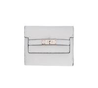 XFSRG Women's Purse Made of Smooth and Soft Synthetic Leather, Small and Short Format Purse Ladies in Very Beautiful Colours with Many Compartments for Women Girls, White, 主义