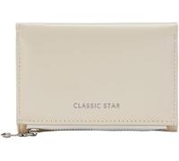 XFSRG Women's Small Leather Purse Mini Short Women's Purse with Zip Coin Compartment Wallet in Very Beautiful Colours with Many Compartments for Women Girls, White, 主义