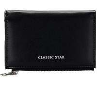 XFSRG Women's Small Leather Purse Mini Short Women's Purse with Zip Coin Compartment Wallet in Very Beautiful Colours with Many Compartments for Women Girls, black, 主义