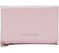 XFSRG Women's Small Leather Purse Mini Short Women's Purse with Zip Coin Compartment Wallet in Very Beautiful Colours with Many Compartments for Women Girls, pink