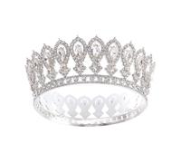 XFSRG Women's Sparkling Crystal Tiara Crown Princess Luxurious Suitable for Dinner Wedding Date, taglia unica, Alloy, Rhinestone