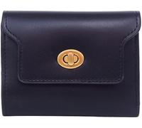XFSRG Women's Wallet PU Leather Smooth and Soft Small Classic Mini Wallet with Slots Large Capacity Coin Purse for Christmas Valentine's Day Gift, Black