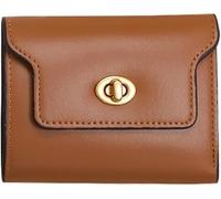 XFSRG Women's Wallet PU Leather Smooth and Soft Small Classic Mini Wallet with Slots Large Capacity Coin Purse for Christmas Valentine's Day Gift, Brown