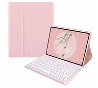 XFTeoux Keyboard Case for Fire HD 10 2023 (13Th Generation, 2023 Release) 10.1", Auto Wake/Sleep Smart Cover with Magnetically Detachable Wireless Bluetooth Keyboard,Pink