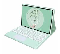 XFTeoux Touchpad Keyboard Case for Amazon Kindle Fire HD 10 And Fire HD 10 Plus Tablet (13Th/11Th Generation, 2023/2021 Release), Detachable Bluetooth Keyboard Case with Trackpad,Green