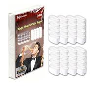 Xfunjoin 24 Pieces White Extending Mouth Coils - Professional Magic Trick Paper for Stage & Close-Up Illusions