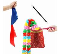 Xfunjoin 4Pcs Christmas Magic Trick Set for Stage Shows | Holiday-Themed Change Bag Routine | Easy Magic Kit for Beginners & Seasonal Performances