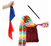 Xfunjoin 4Pcs Magic Trick Set for Stage Performances | Easy Magic Kit with Change Bag Routine | Perfect for Beginners